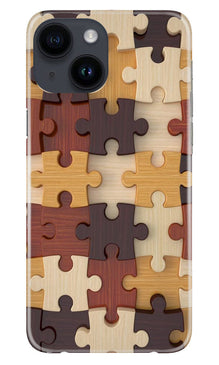 Puzzle Pattern Mobile Back Case for iPhone 14 (Design - 186)
