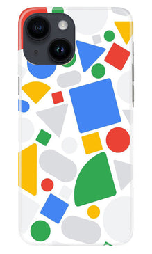 Circul Squar & Tringle Art Mobile Back Case for iPhone 14 (Design - 18)