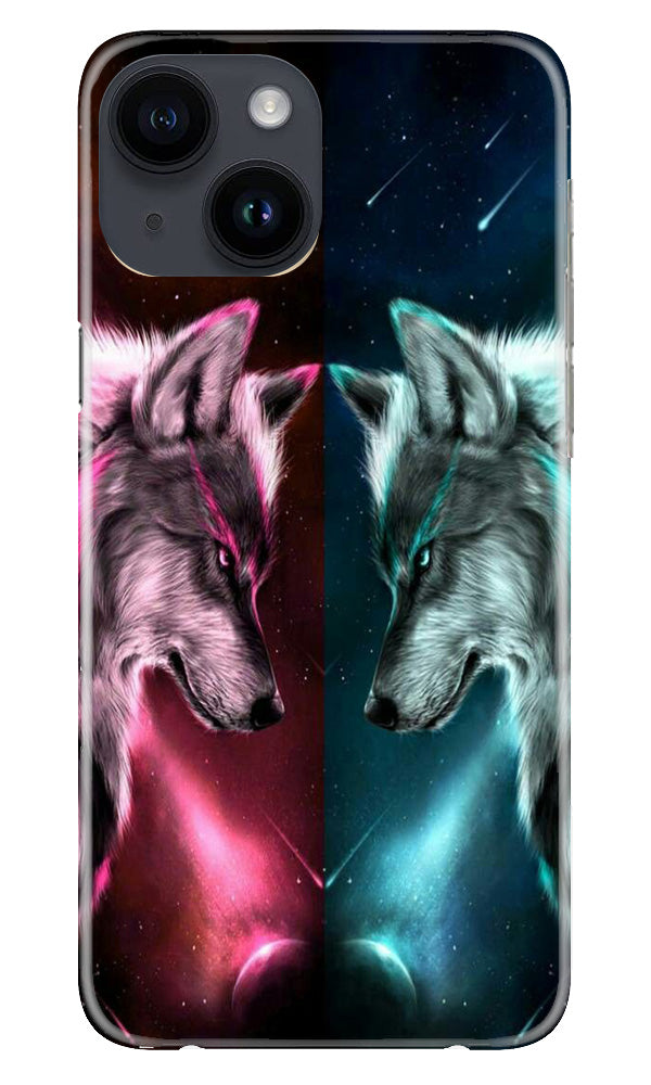 Wolf fight Case for iPhone 14 (Design No. 190)