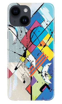 Modern Art Mobile Back Case for iPhone 14 (Design - 204)