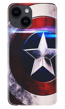 Captain America Shield Mobile Back Case for iPhone 14 (Design - 219)