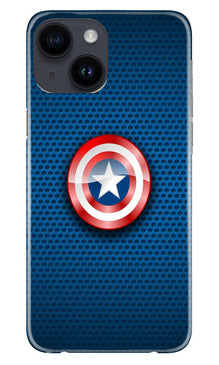 Captain America Shield Mobile Back Case for iPhone 14 (Design - 222)