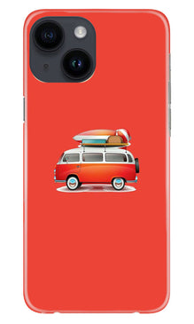 Travel Bus Mobile Back Case for iPhone 14 (Design - 227)