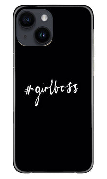 #GirlBoss Mobile Back Case for iPhone 14 (Design - 235)