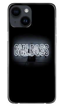 Girl Boss Black Mobile Back Case for iPhone 14 (Design - 237)