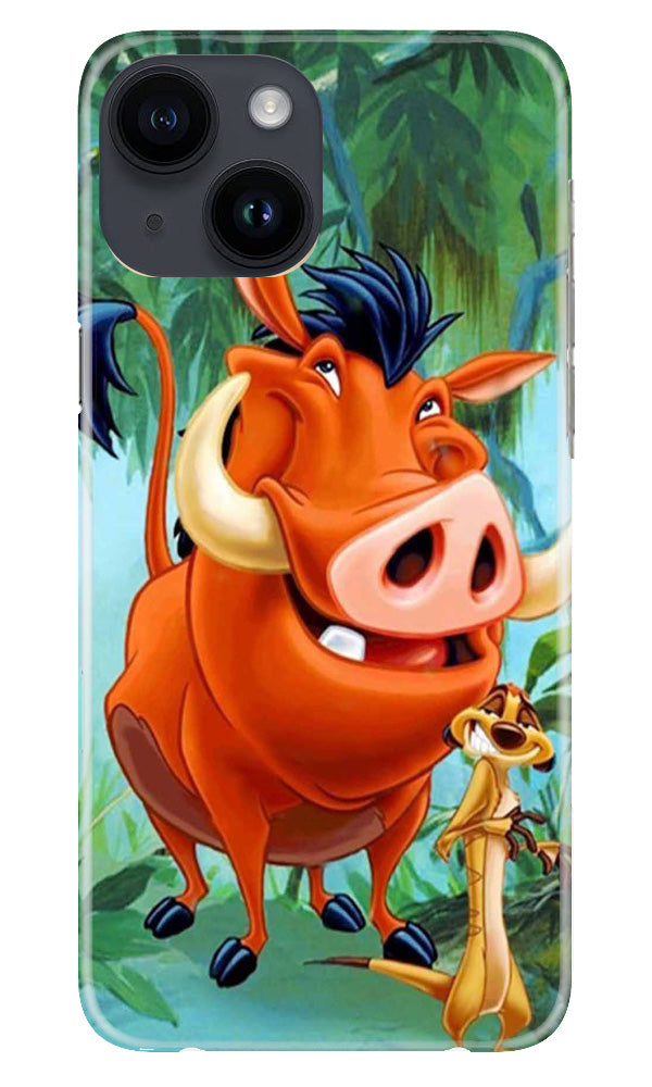Timon and Pumbaa Mobile Back Case for iPhone 14 (Design - 267)