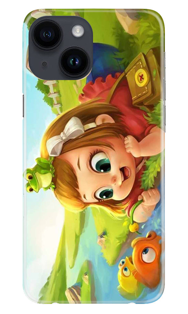 Baby Girl Mobile Back Case for iPhone 14 (Design - 301)