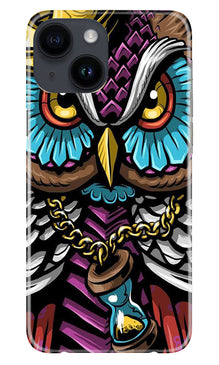 Owl Mobile Back Case for iPhone 14 (Design - 318)