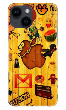 Wooden Texture Mobile Back Case for iPhone 14 (Design - 326)
