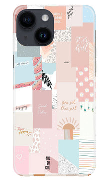 Shinny Blue Background Mobile Back Case for iPhone 14 (Design - 32)