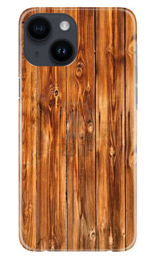 Wooden Texture Mobile Back Case for iPhone 14 (Design - 335)