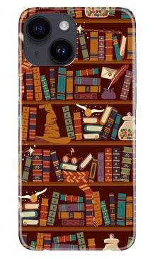 Book Shelf Mobile Back Case for iPhone 14 (Design - 348)