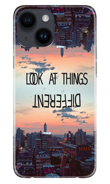 Look at things different Mobile Back Case for iPhone 14 (Design - 99)