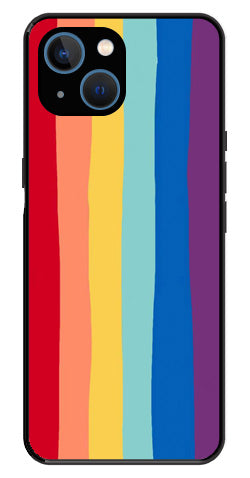 Rainbow MultiColor Metal Mobile Case for iPhone 14 Plus