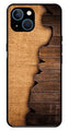 Wooden Design Metal Mobile Case for iPhone 13