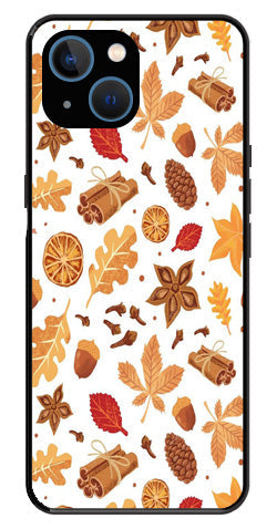 Autumn Leaf Metal Mobile Case for iPhone 14 Plus