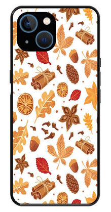 Autumn Leaf Metal Mobile Case for iPhone 13 Mini