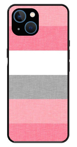 Pink Pattern Metal Mobile Case for iPhone 14 Plus