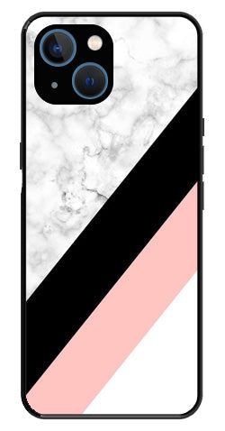 Marble Design Metal Mobile Case for iPhone 14 Plus