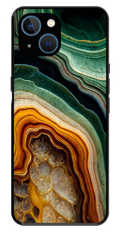 Marble Design Metal Mobile Case for iPhone 14 Plus