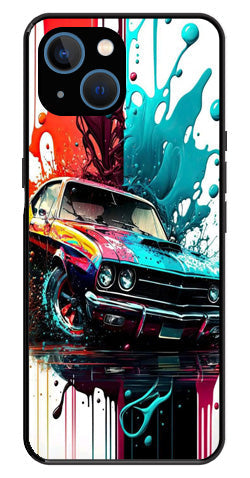 Vintage Car Metal Mobile Case for iPhone 14 Plus