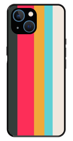 Muted Rainbow Metal Mobile Case for iPhone 14 Plus