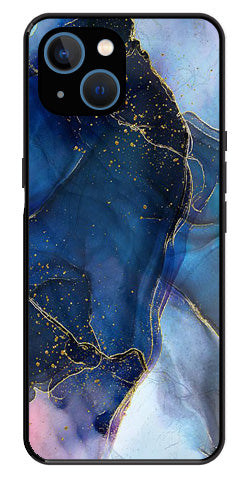 Blue Marble Metal Mobile Case for iPhone 14 Plus