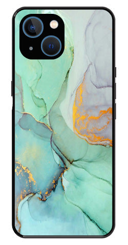 Marble Design Metal Mobile Case for iPhone 14 Plus