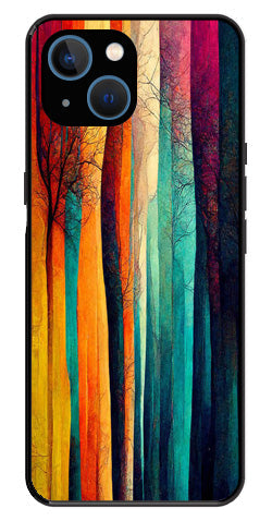 Modern Art Colorful Metal Mobile Case for iPhone 14 Plus