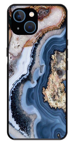 Marble Design Metal Mobile Case for iPhone 14 Plus