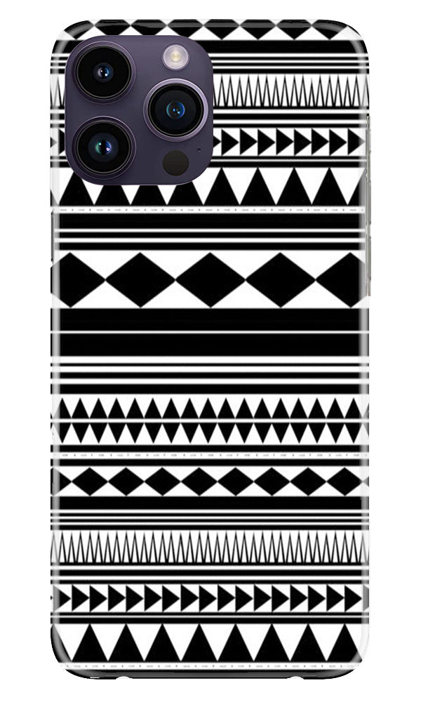Black white Pattern Case for iPhone 14 Pro