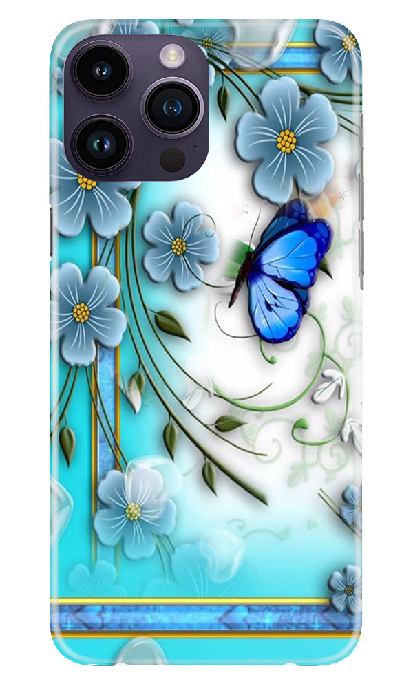 Blue Butterfly Case for iPhone 14 Pro Max