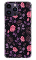 Rose Black Background Case for iPhone 14 Pro