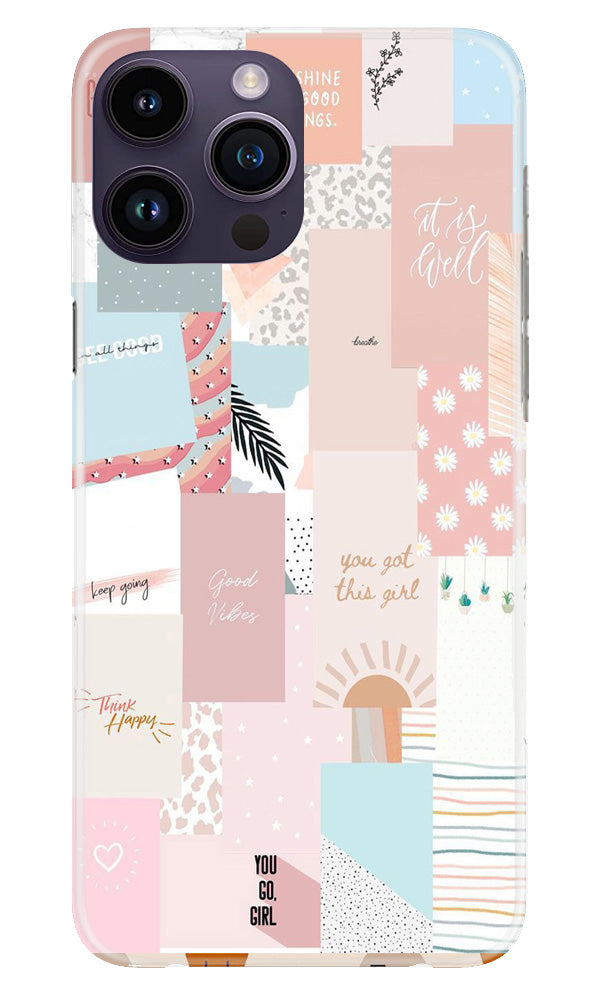 Shinny Blue Background Case for iPhone 14 Pro Max