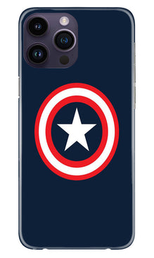 Captain America Mobile Back Case for iPhone 14 Pro (Design - 42)