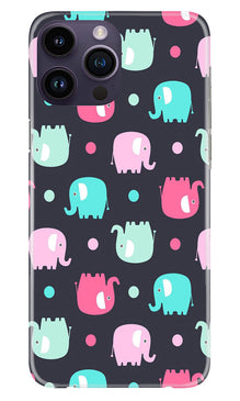 Elephant Baground Mobile Back Case for iPhone 14 Pro (Design - 44)