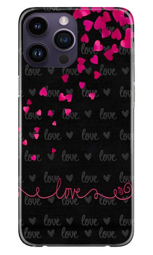 Love in Air Mobile Back Case for iPhone 14 Pro (Design - 89)