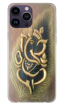 Lord Ganesha Mobile Back Case for iPhone 14 Pro (Design - 100)