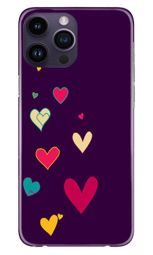 Purple Background Mobile Back Case for iPhone 14 Pro  (Design - 107)
