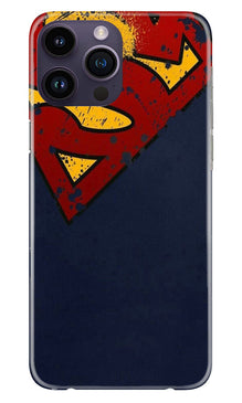Superman Superhero Mobile Back Case for iPhone 14 Pro Max  (Design - 125)