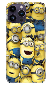 Minions Mobile Back Case for iPhone 14 Pro  (Design - 127)
