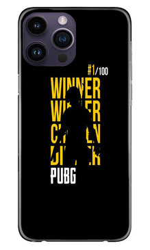 Pubg Winner Winner Mobile Back Case for iPhone 14 Pro Max  (Design - 146)