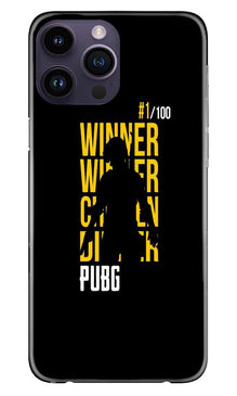 Pubg Winner Winner Mobile Back Case for iPhone 14 Pro  (Design - 146)