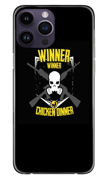 Winner Winner Chicken Dinner Mobile Back Case for iPhone 14 Pro Max  (Design - 147)