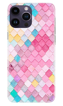Pink Pattern Mobile Back Case for iPhone 14 Pro (Design - 184)