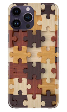 Puzzle Pattern Mobile Back Case for iPhone 14 Pro Max (Design - 186)