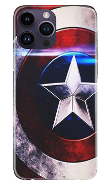 Captain America Shield Mobile Back Case for iPhone 14 Pro (Design - 219)