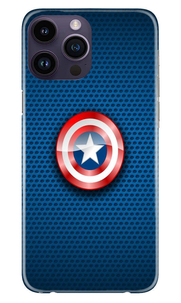 Captain America Shield Case for iPhone 14 Pro (Design No. 222)