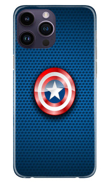 Captain America Shield Mobile Back Case for iPhone 14 Pro (Design - 222)
