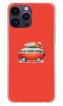 Travel Bus Mobile Back Case for iPhone 14 Pro Max (Design - 227)